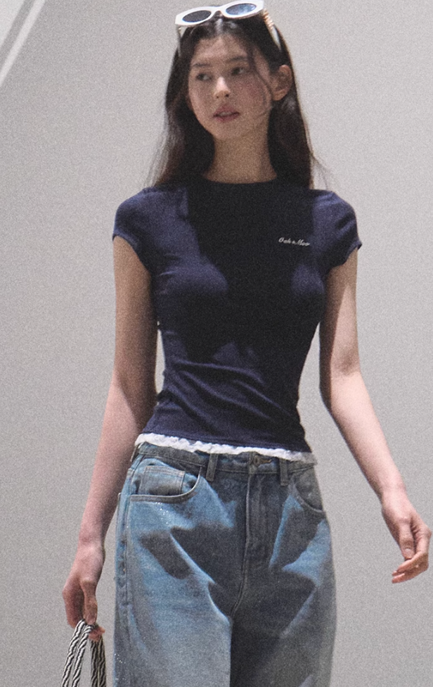 Lace Slim Fit T-shirt