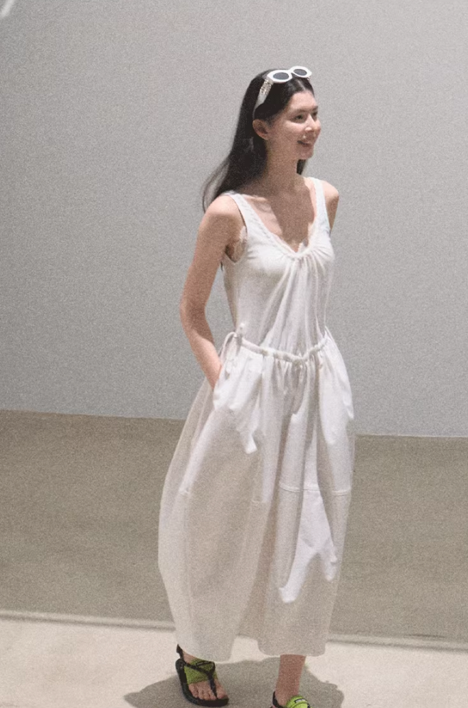 Rose Vest Balloon Dress