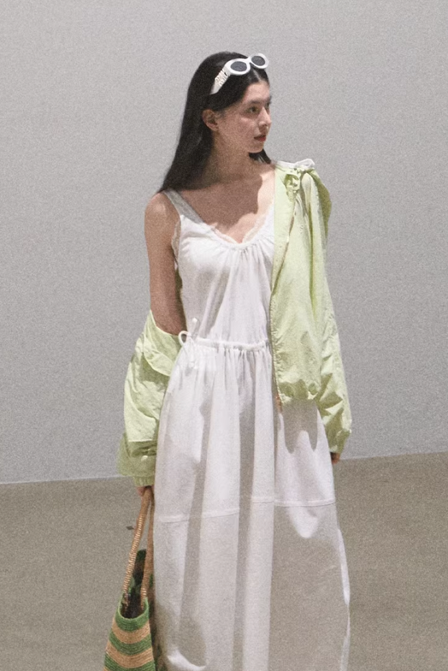 Rose Vest Balloon Dress