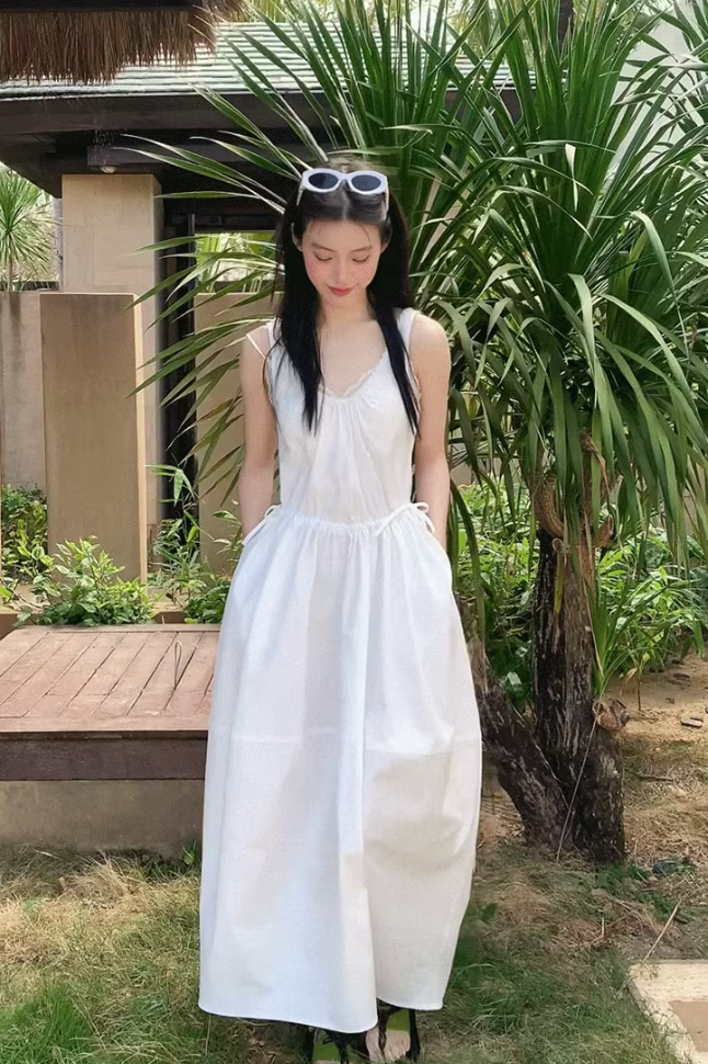 Rose Vest Balloon Dress