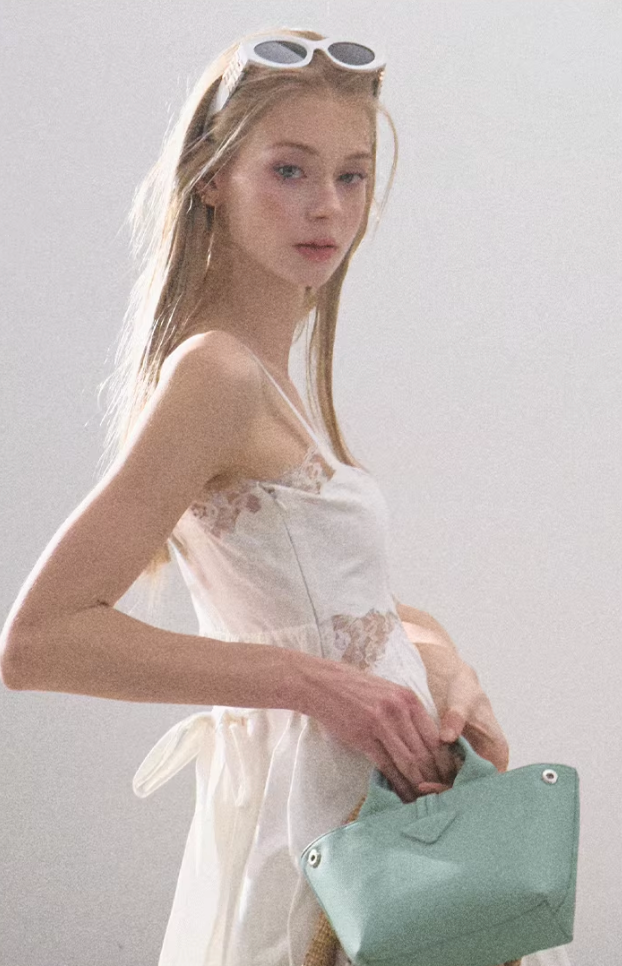 Tencel Lace Suspender Dress