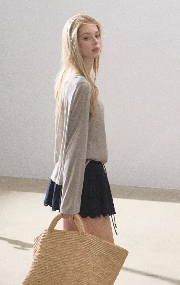 Loose Wool Sunscreen Shirt