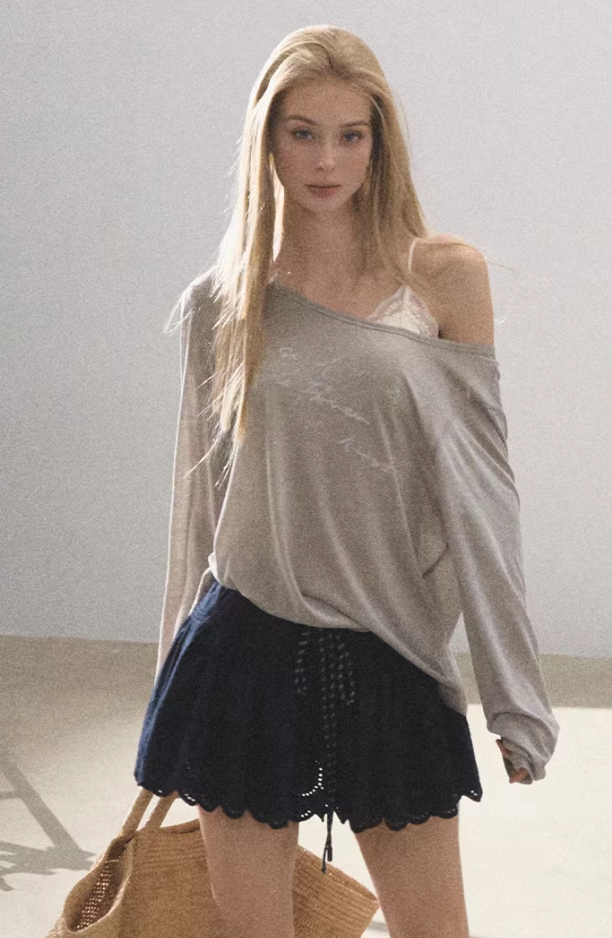 Loose Wool Sunscreen Shirt