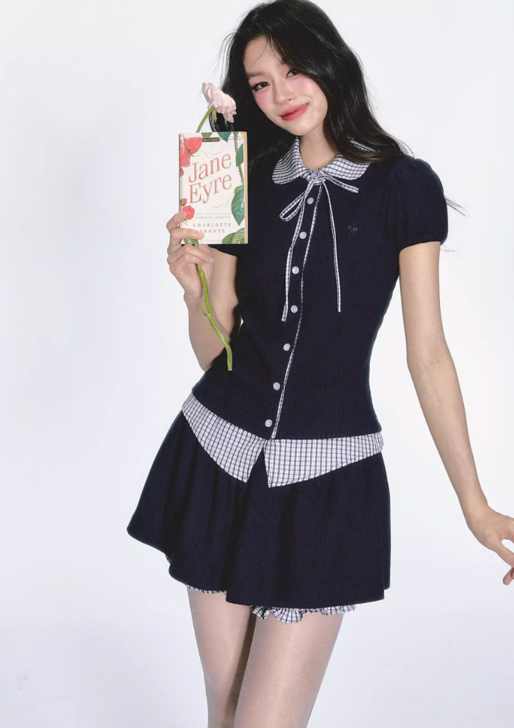 Korean High School Style 2-Piece Set