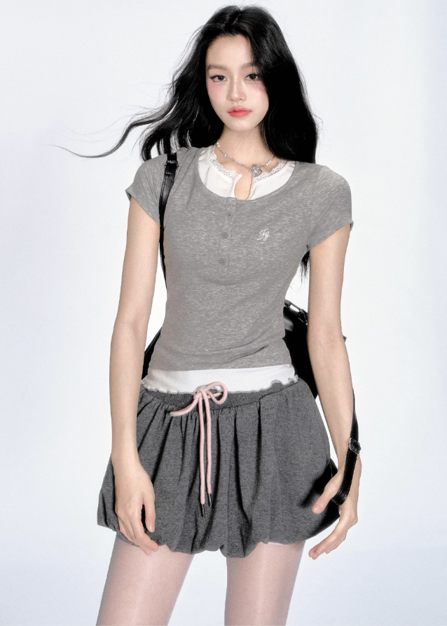 Tencel Tee & Bud Skirt Set