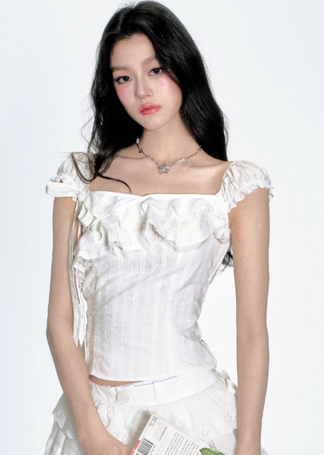 French Kiss Off-Shoulder Tee Hover Image