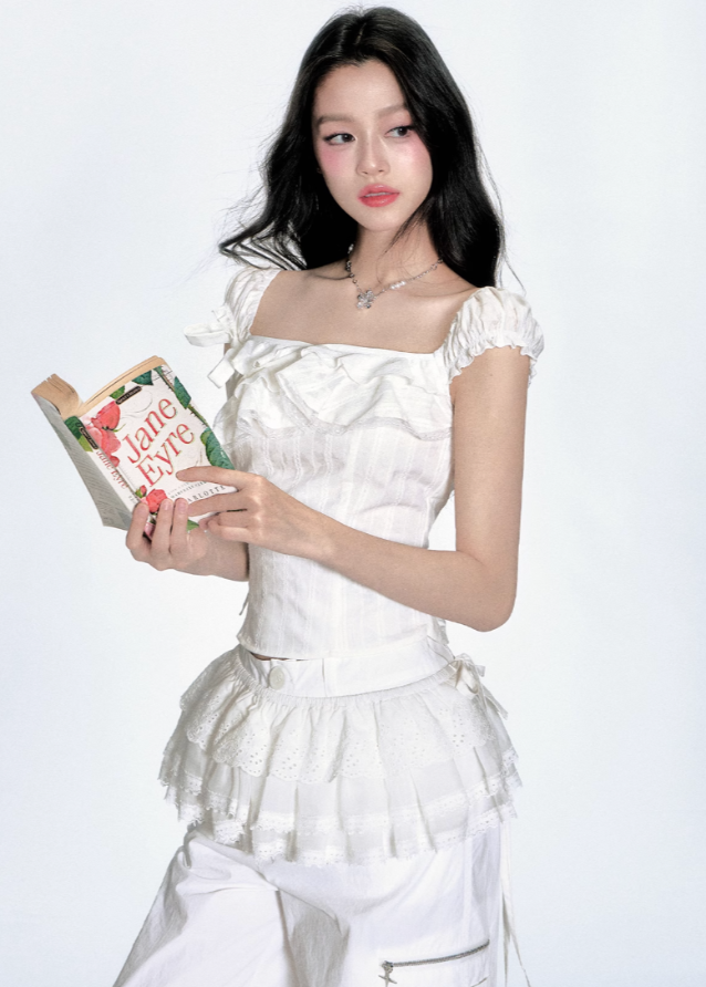 French Kiss Off-Shoulder Tee Main Image