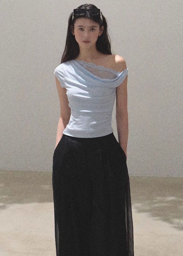 Swing Collar Tencel Knit Top