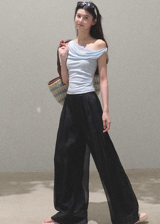 Swing Collar Tencel Knit Top