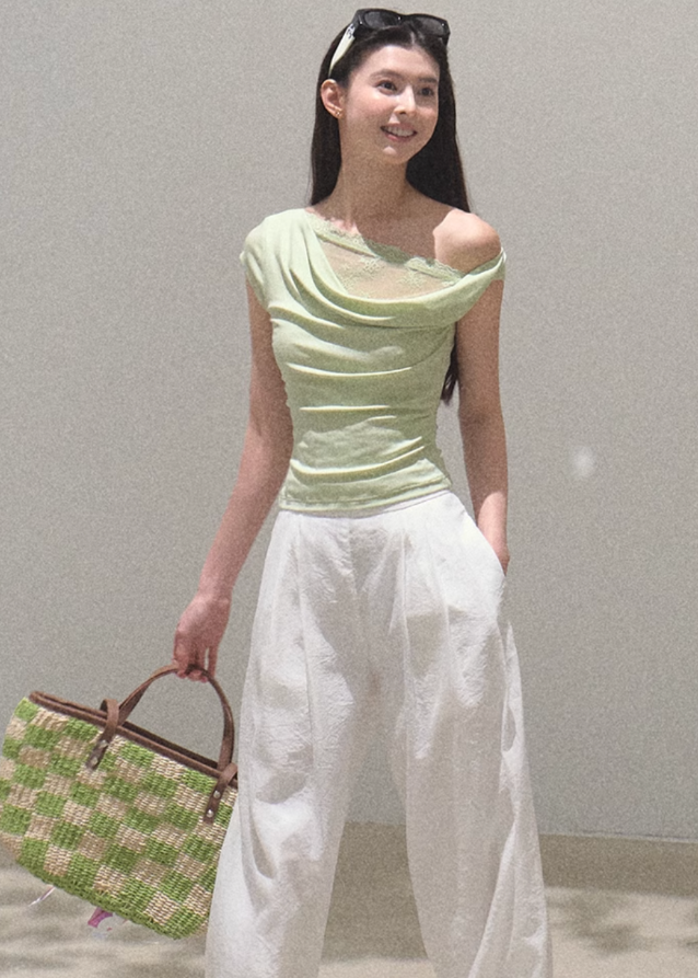 Swing Collar Tencel Knit Top