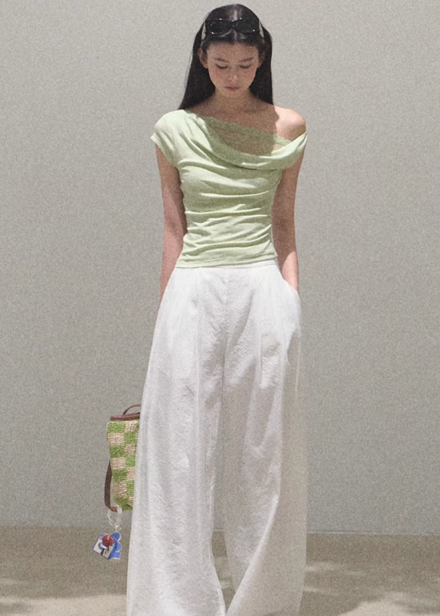 Swing Collar Tencel Knit Top