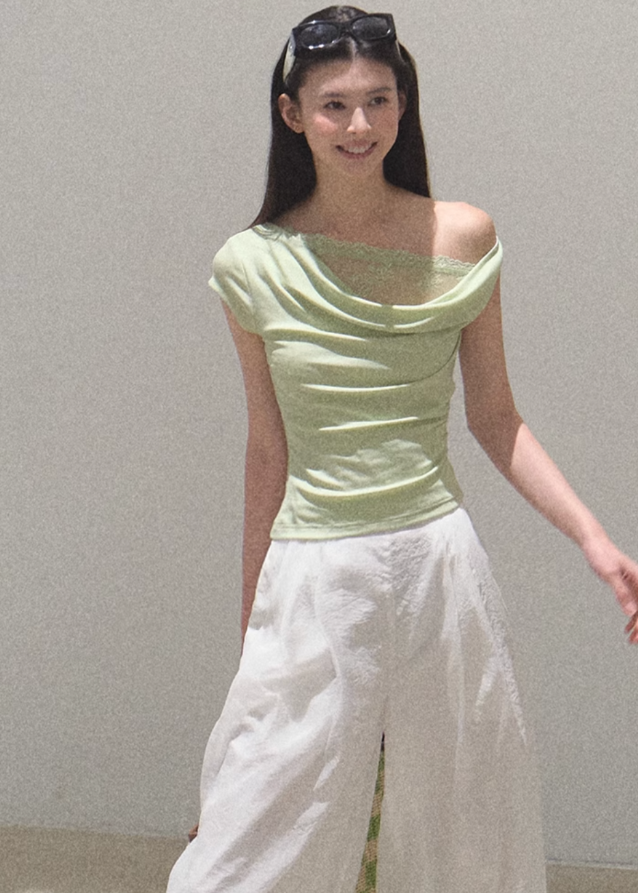 Swing Collar Tencel Knit Top
