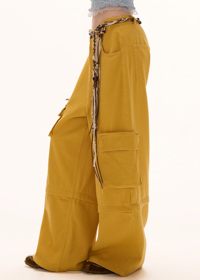 Detachable two way loose casual pants