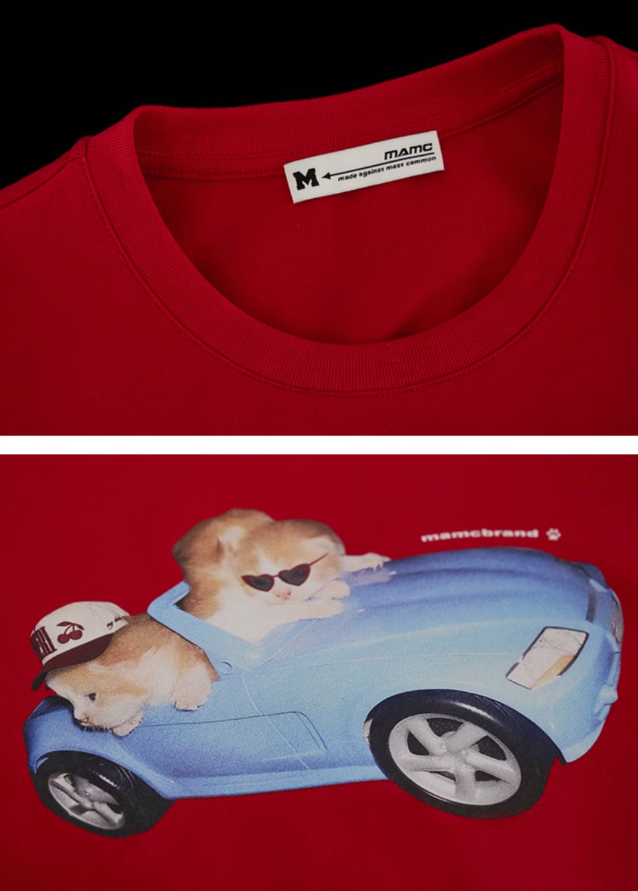 Round neck top short sleeved t-shirt