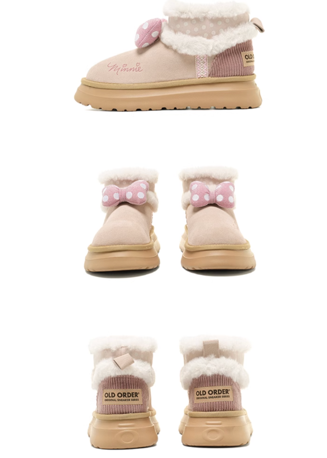 Hello Kitty x OldOrder Fleece Snow Boots