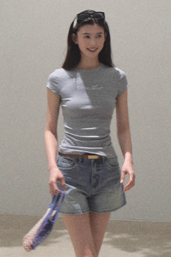 Light Logo Slim Fit Tee Main Image