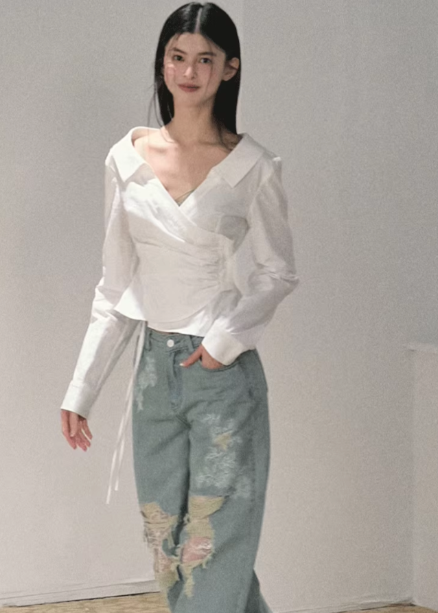 Lace Rebel Wide-Leg Jeans