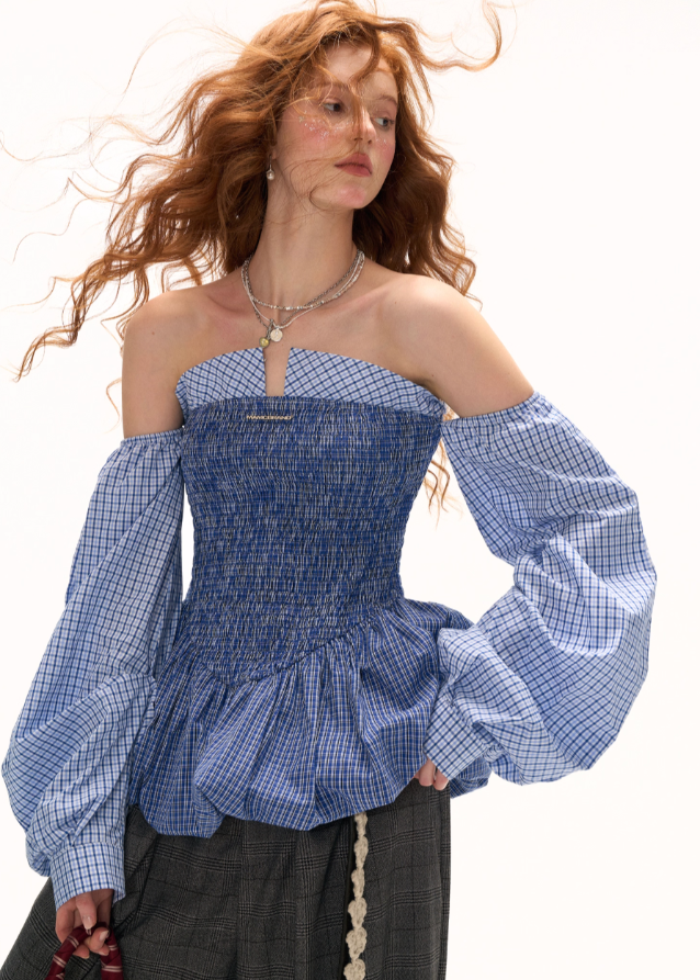 Seaside Bubble Skirt Dress Hover Image