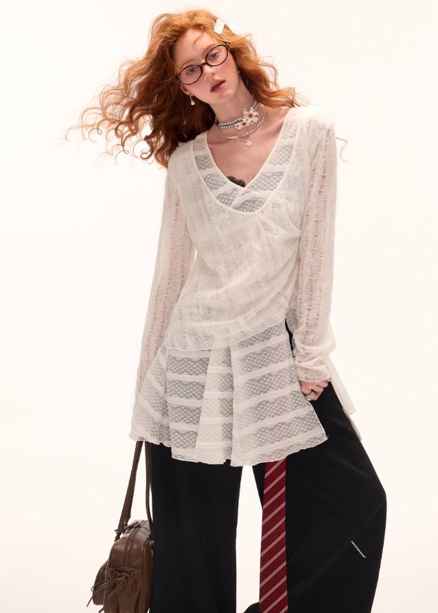 Double Layer Mesh Tee Hover Image