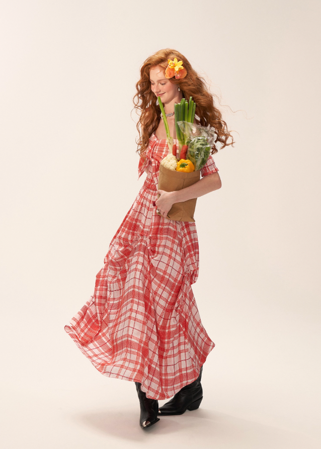 Red Check Maxi