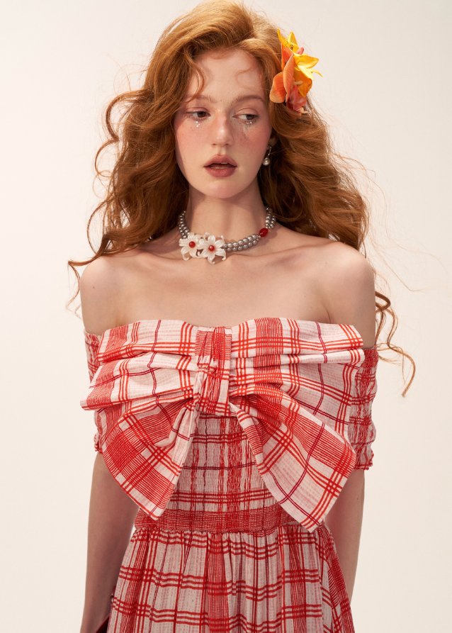 Red Check Maxi