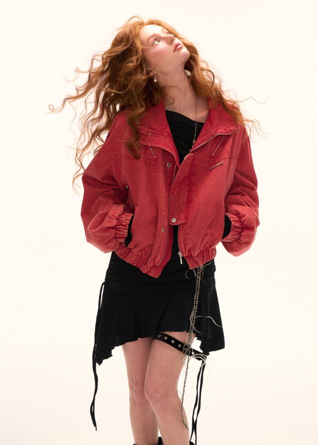 Red Cropped Cargo