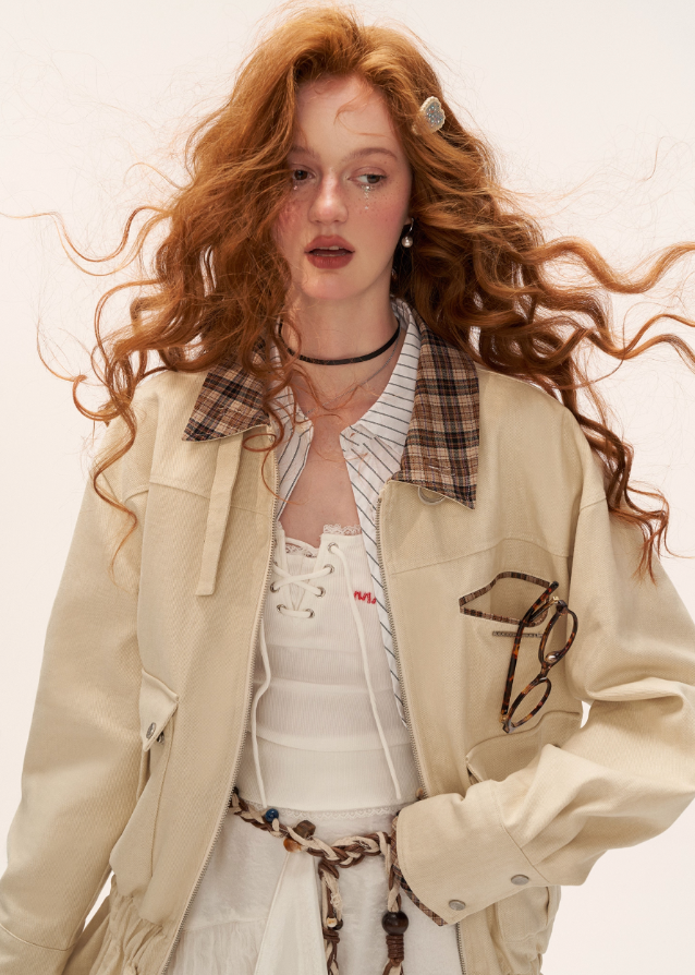Fur-Collar Cargo Jacket