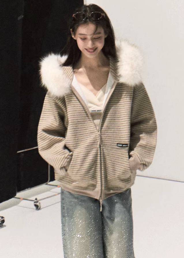 Urban Cozy Stripe Jacket