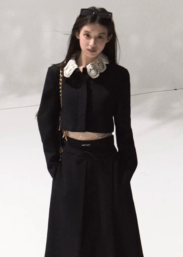Handmade Whisper Wool Two-Piece Set