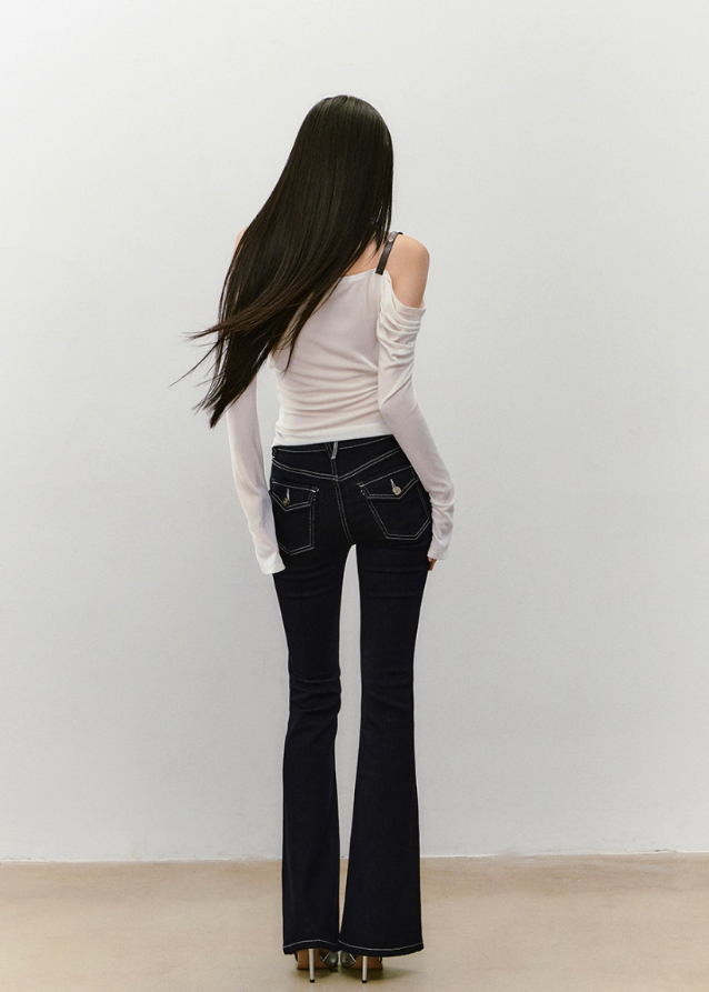 Draped Strap Hybrid Off-Shoulder Top
