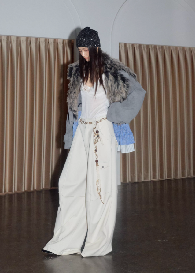 K-Street Detachable Hem Fur Jacket