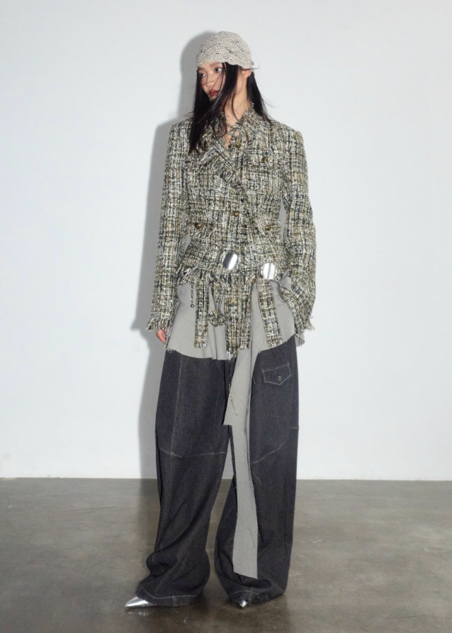 Wandering Muse Destructed Tweed Jacket