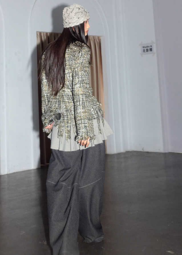 Wandering Muse Destructed Tweed Jacket