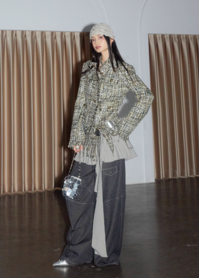 Wandering Muse Destructed Tweed Jacket