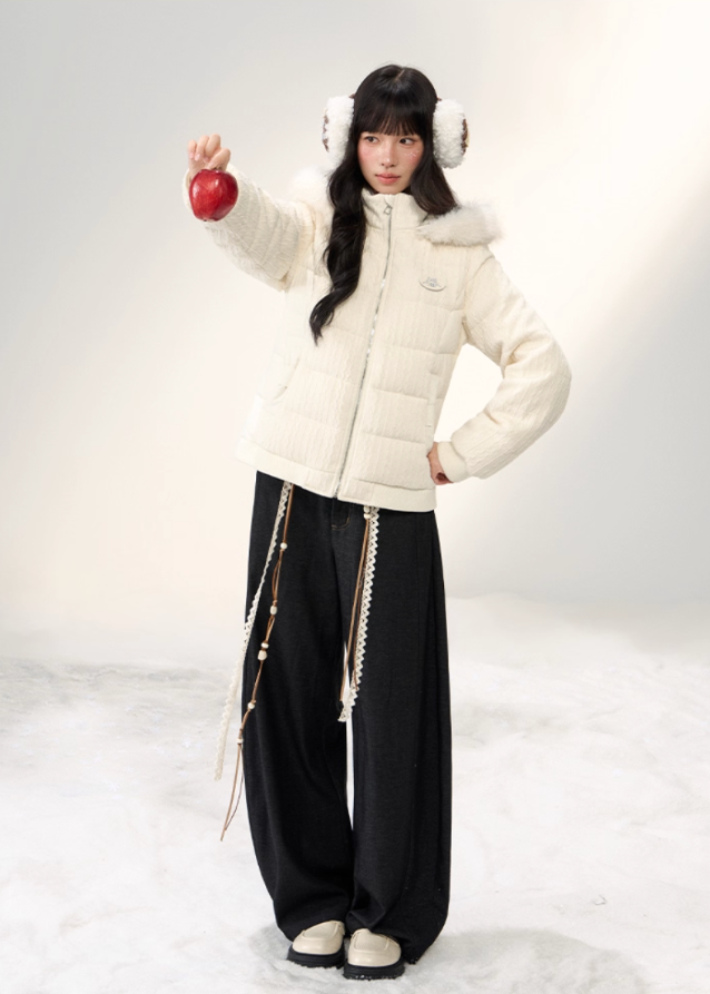 Winter Cloud Fur-Trim Down Jacket