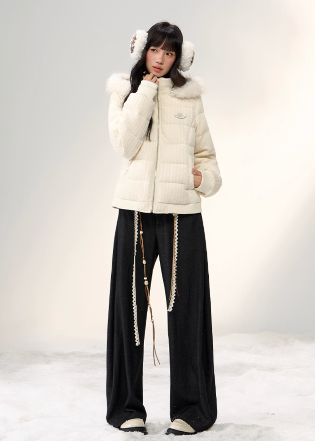 Winter Cloud Fur-Trim Down Jacket