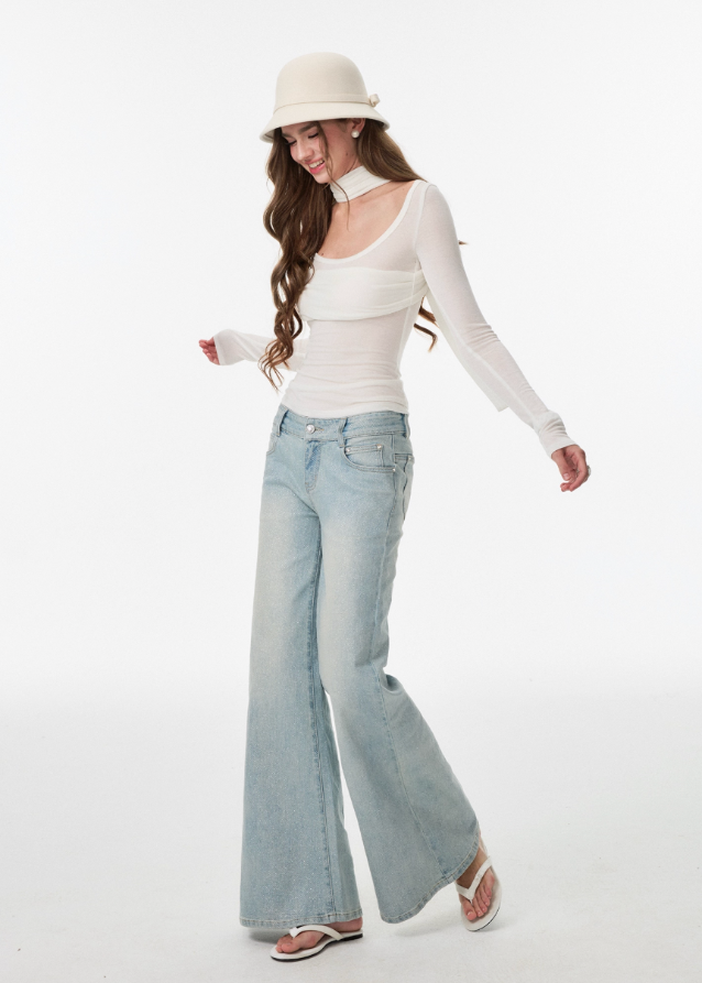 Softline Halo Neck Long Sleeve Top