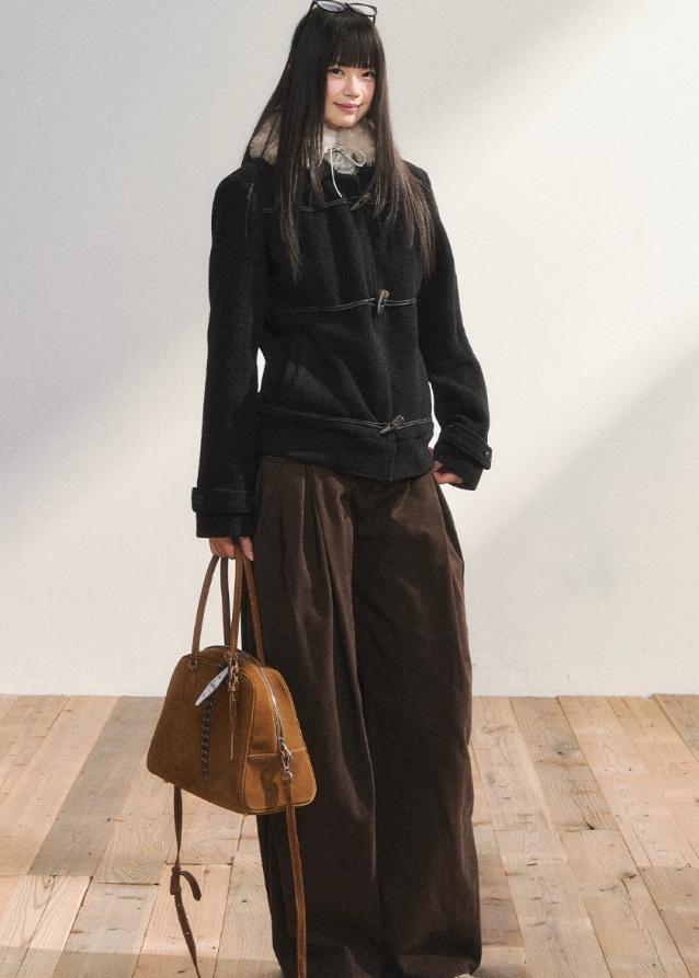 Classic Black Cozy Wool Jacket