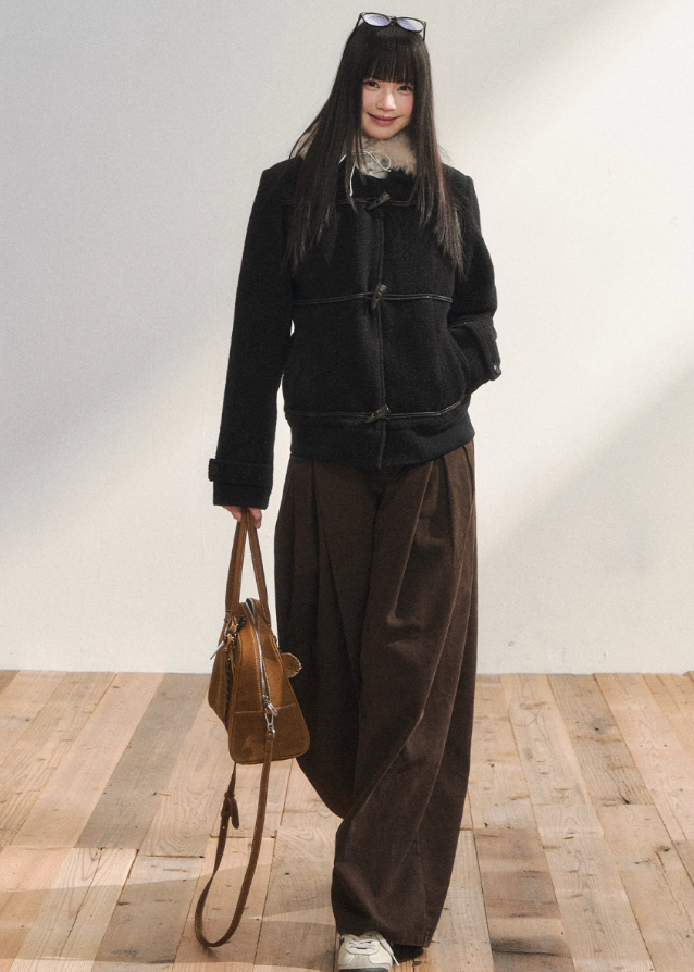 Classic Black Cozy Wool Jacket