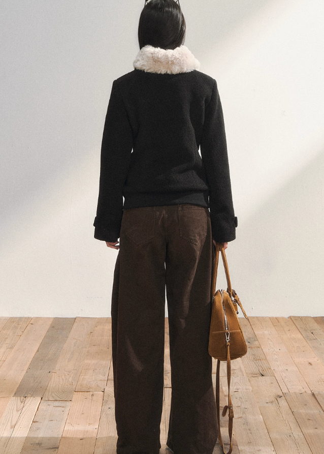 Classic Black Cozy Wool Jacket