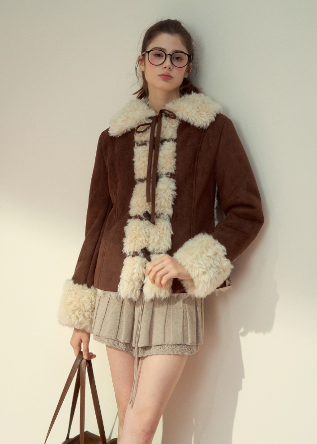 Warm Retro Lapel Fleece Jacket