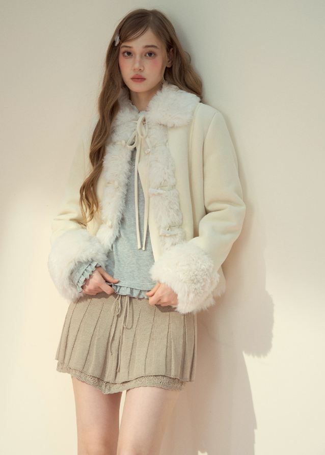 Warm Retro Lapel Fleece Jacket