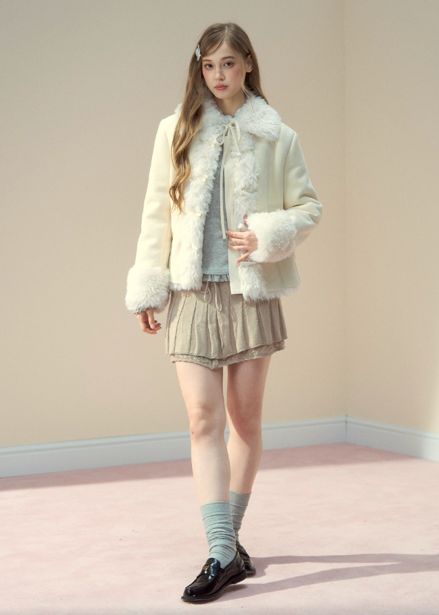 Warm Retro Lapel Fleece Jacket