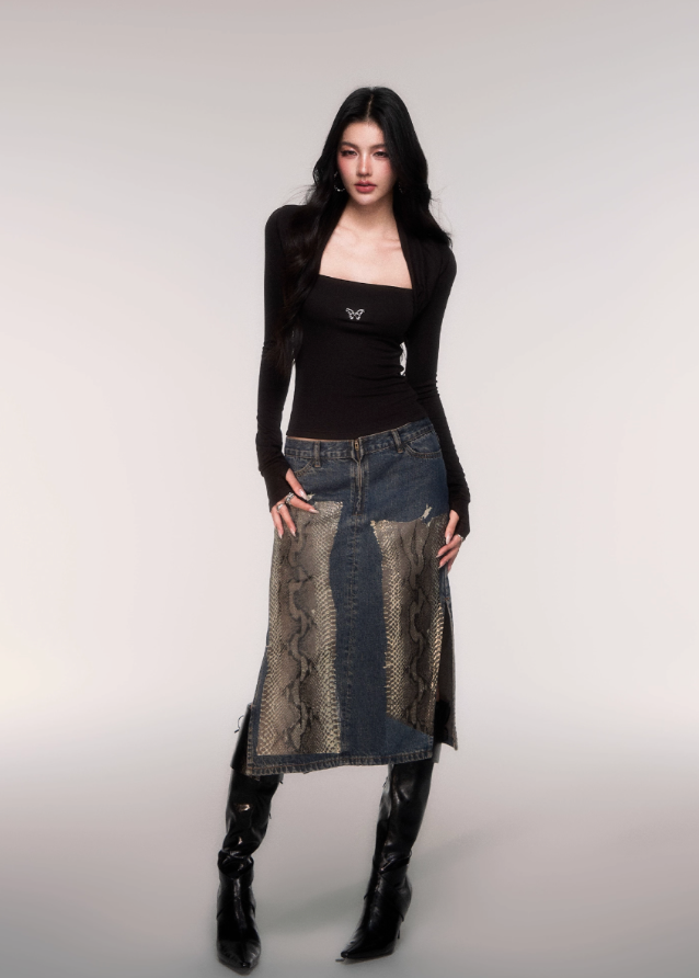 Sleek Frame Fake-Two Long Sleeve