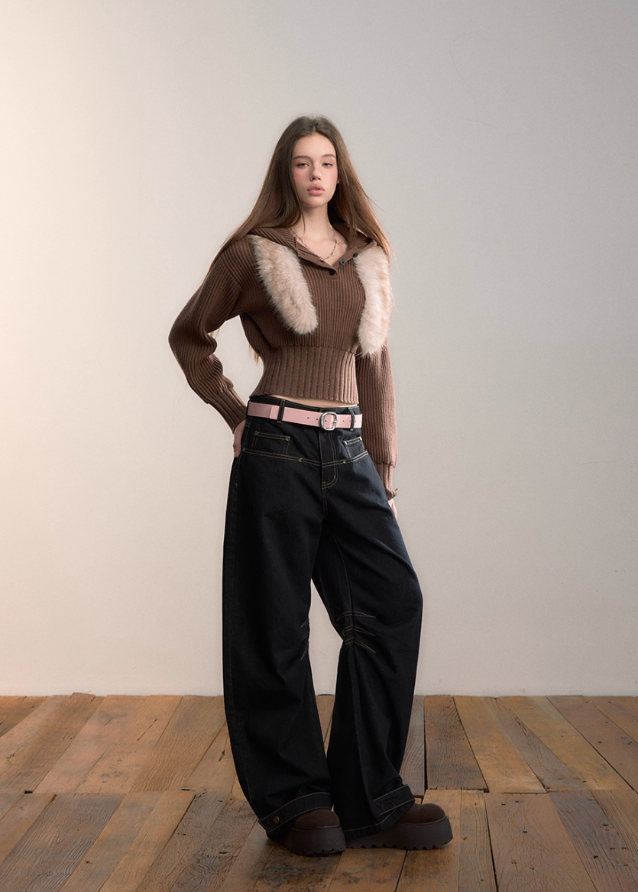 Vintage Raw Indigo Extra-Wide Jeans