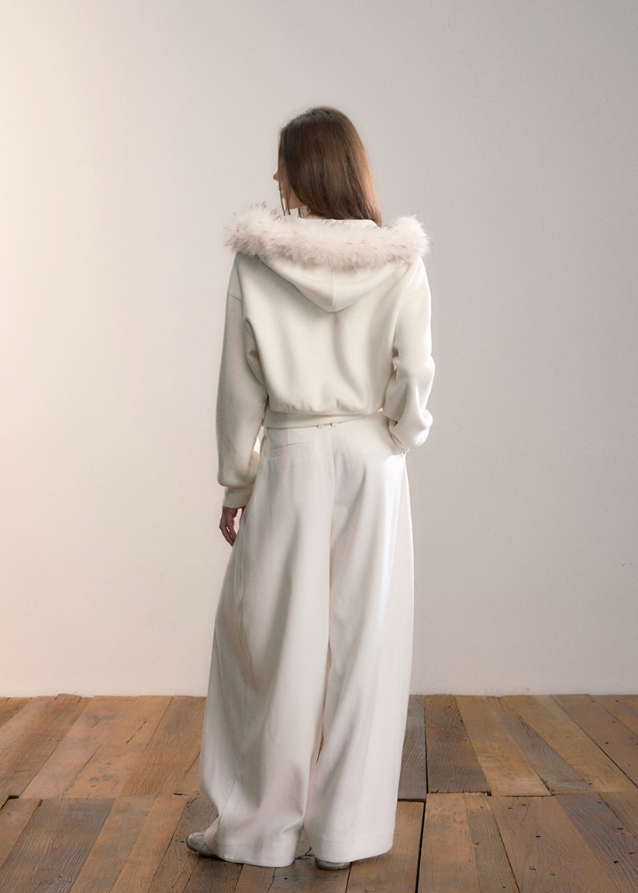 Y2K Button-Pleat Fluid Drape Pants