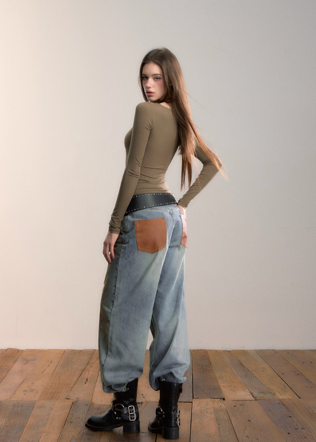 Dual-Strap Minimal Halterneck Slim Top