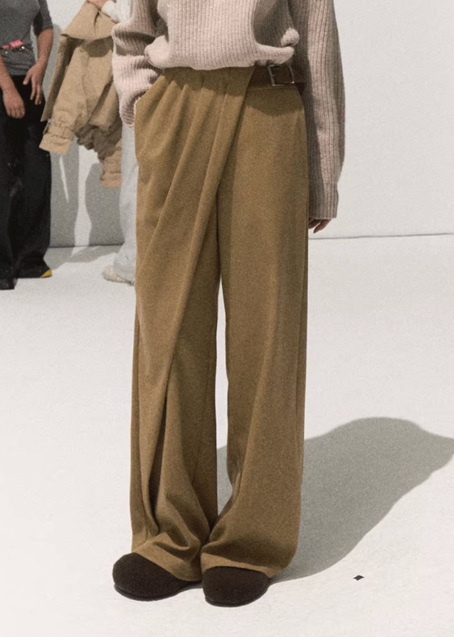 Clean Fold Relaxed Architecture Trousers