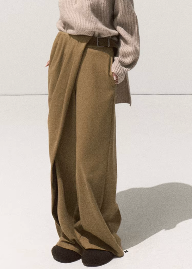 Clean Fold Relaxed Architecture Trousers