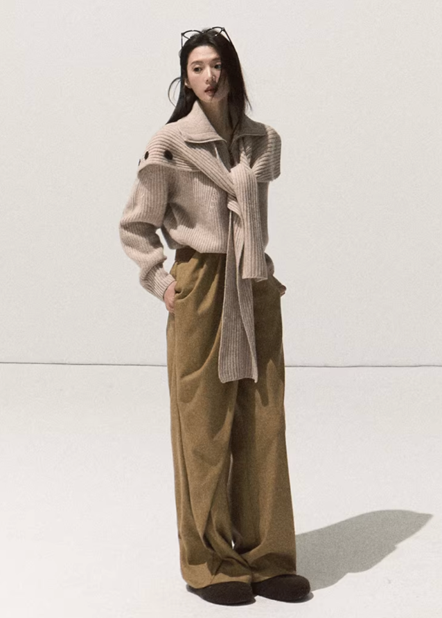 Clean Fold Relaxed Architecture Trousers